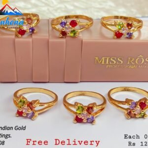 Gold Pleted Jewellery.  Chain/Rings/Bracelet/Pendent/Earrings/ ඉන්දියාණු ස්වර්ණාභරණ.