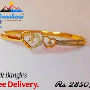 •	High Quality Gold Pleted Lock Bangles For Ladies,