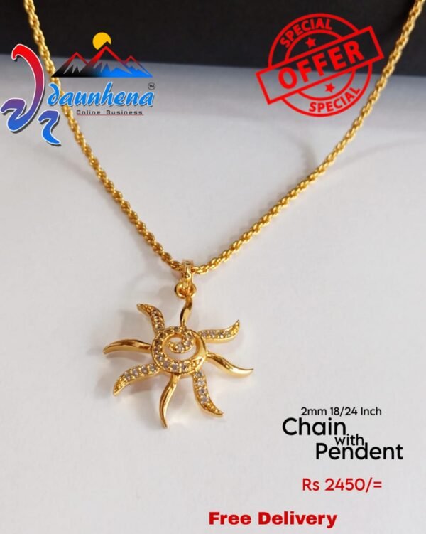 Gold Pleted Jewellery.  Chain/Rings/Bracelet/Pendent/Earrings/ ඉන්දියාණු ස්වර්ණාභරණ.