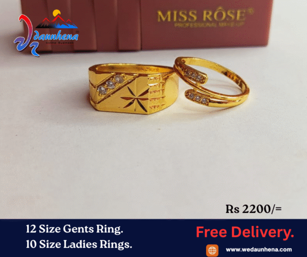 Gold Pleted Jewellery.  Chain/Rings/Bracelet/Pendent/Earrings/ ඉන්දියාණු ස්වර්ණාභරණ.